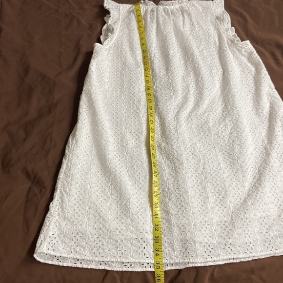 & Other Stories,Women’s,White,Eyelet, Lined,Mini Dress. Size-US-12 - Picture 5 of 12